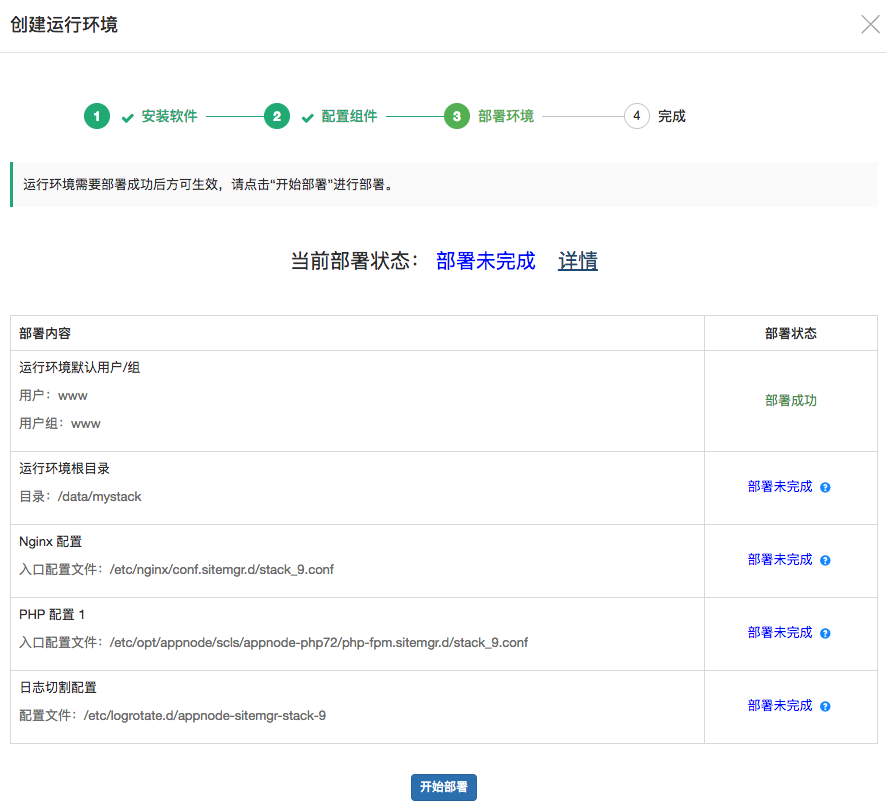 部署组件